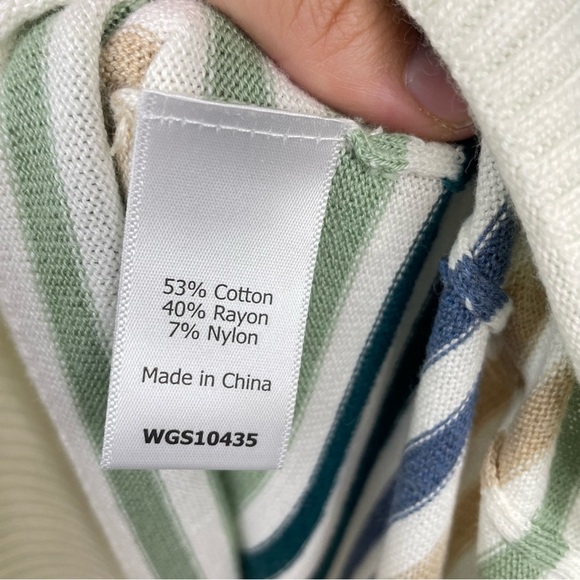 Stitch Fix l Market & Spruce Leila Split Neck Tassel Pullover, Large - Picture 5 of 10